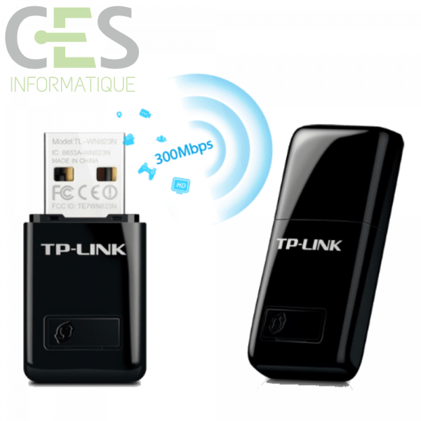 Adaptateur USB Sans fil TP-Link TL-WN823N